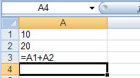 Using spreadsheet as a calculator